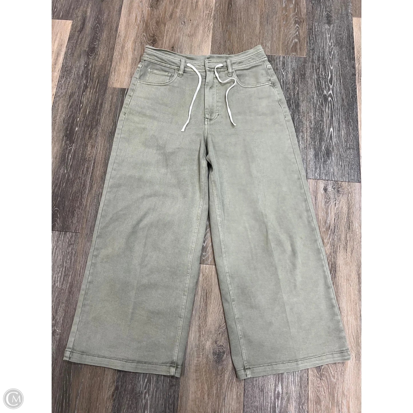 Jeans Wide Leg By Dear John In Green Denim, Size: 4