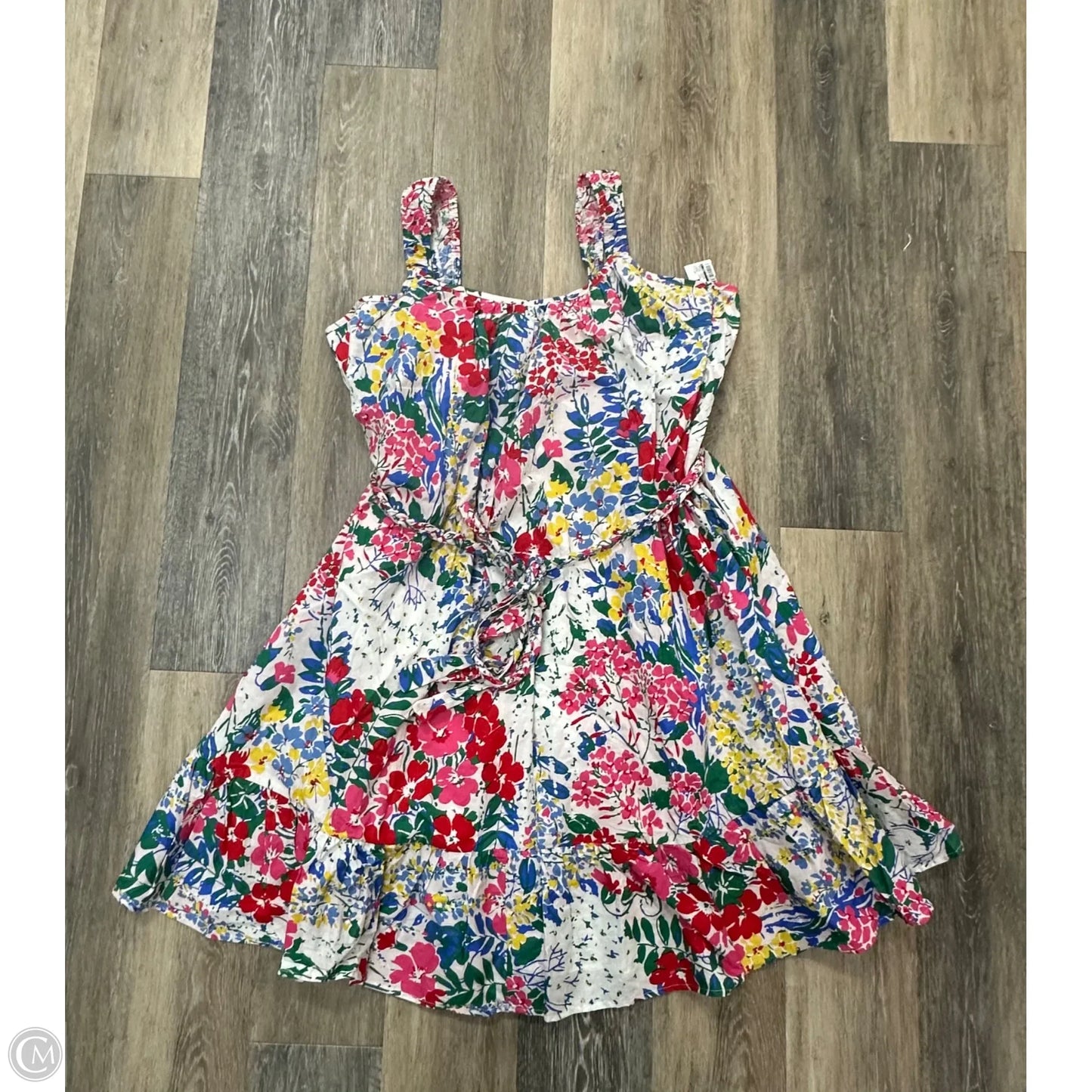Dress Casual Midi By Grace + Emma In Floral Print, Size: 2x