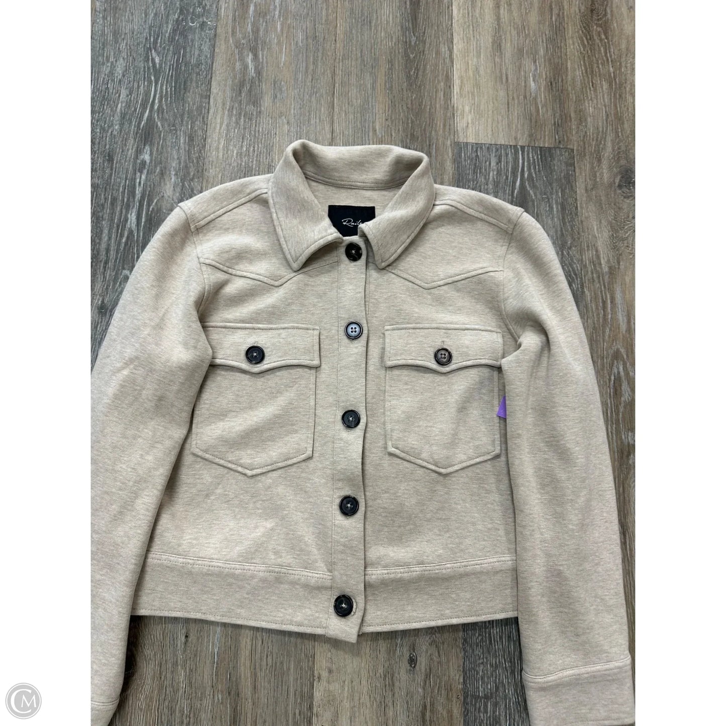 Jacket Shirt By Rails In Tan, Size: S