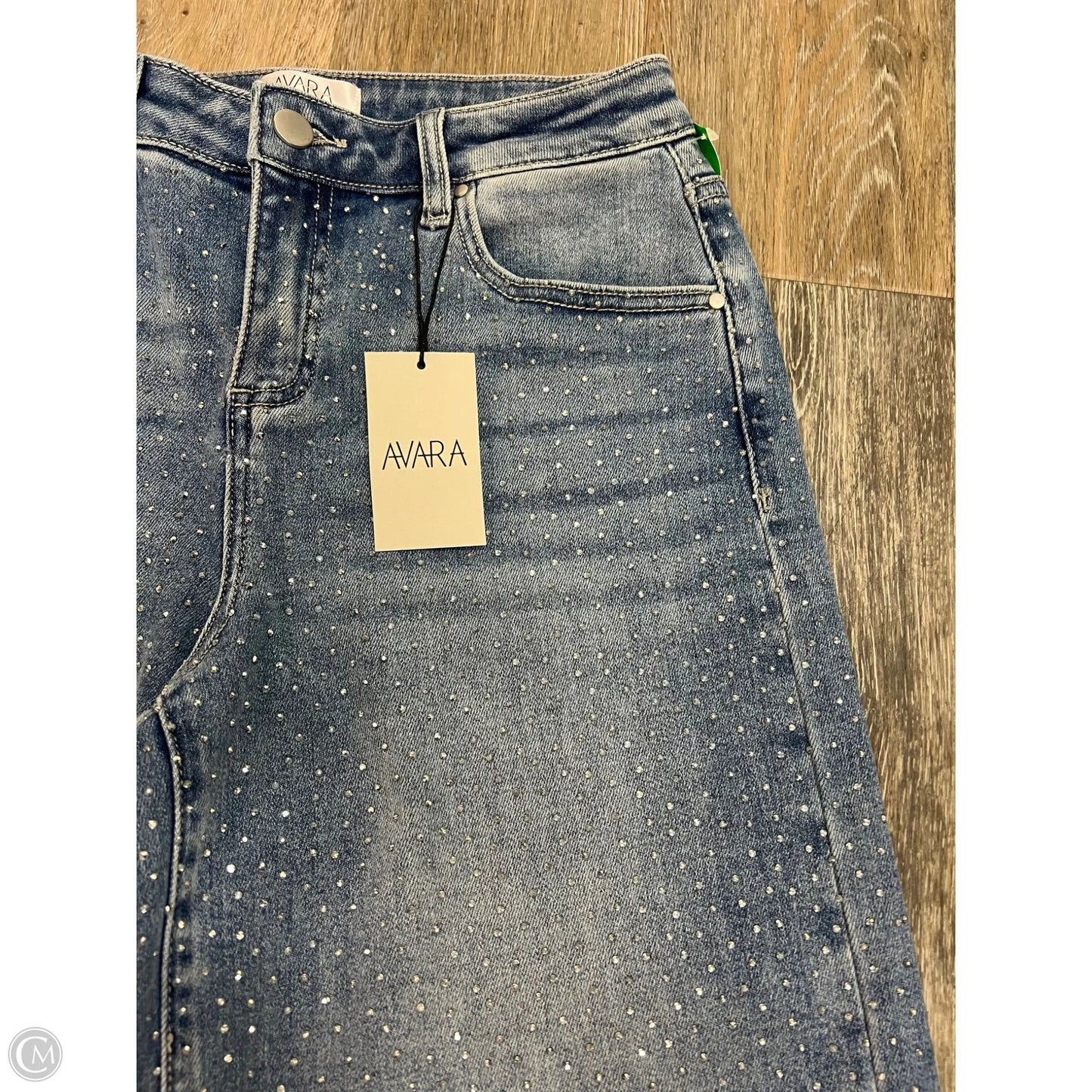 Jeans Wide Leg By Risen x AVARA In Blue Denim, Size: 2/26