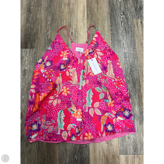 Top Sleeveless By Adrienne In Pink, Size: 2x