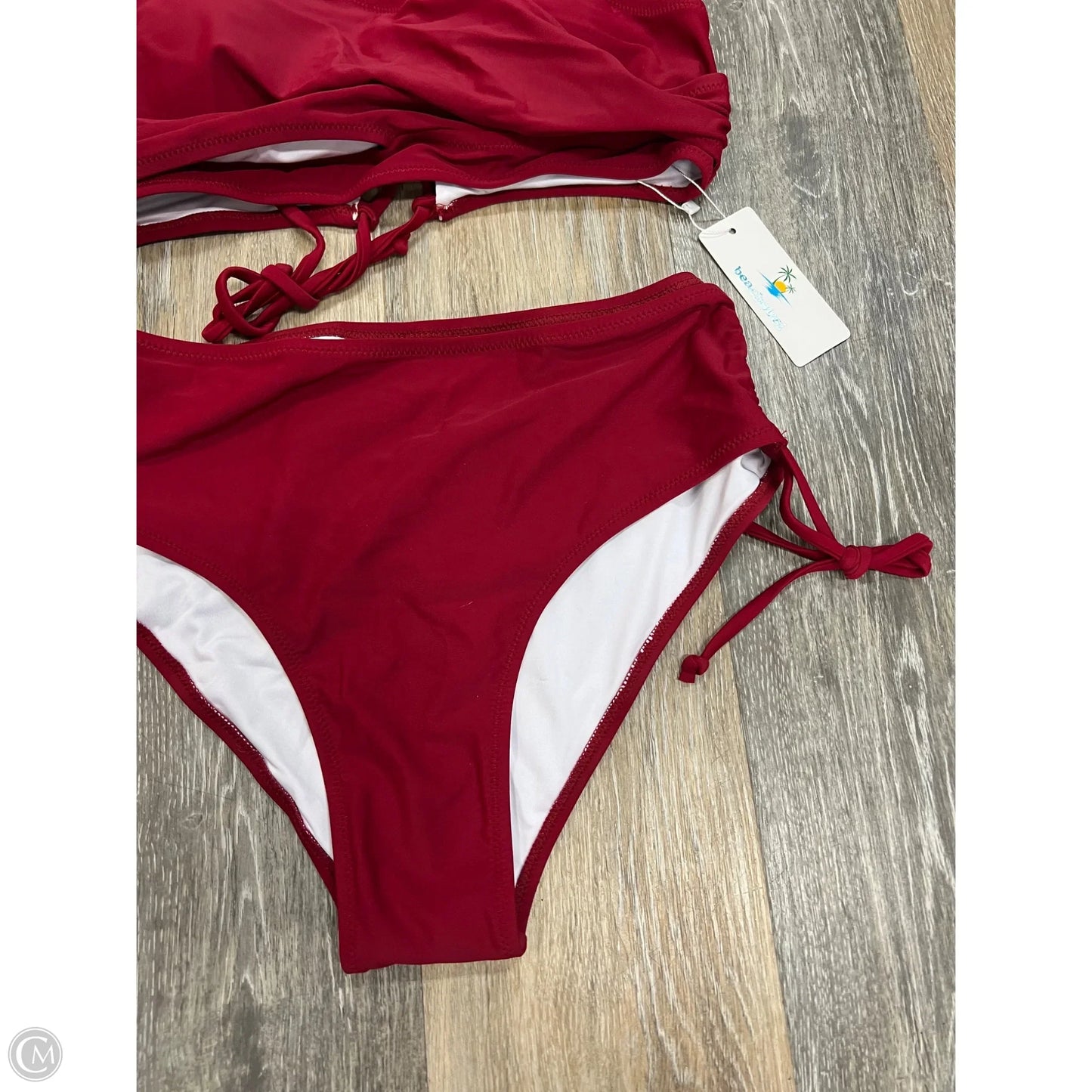 Swimsuit 2pc By Beachsissi In Red, Size: L