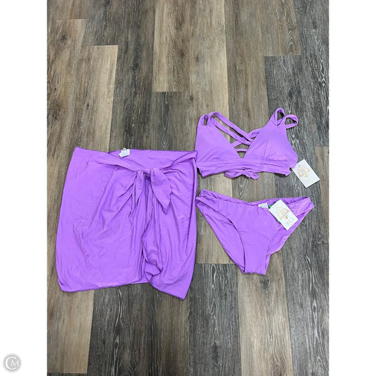 Swimsuit 2pc By Becca Swim In Purple, Size: L