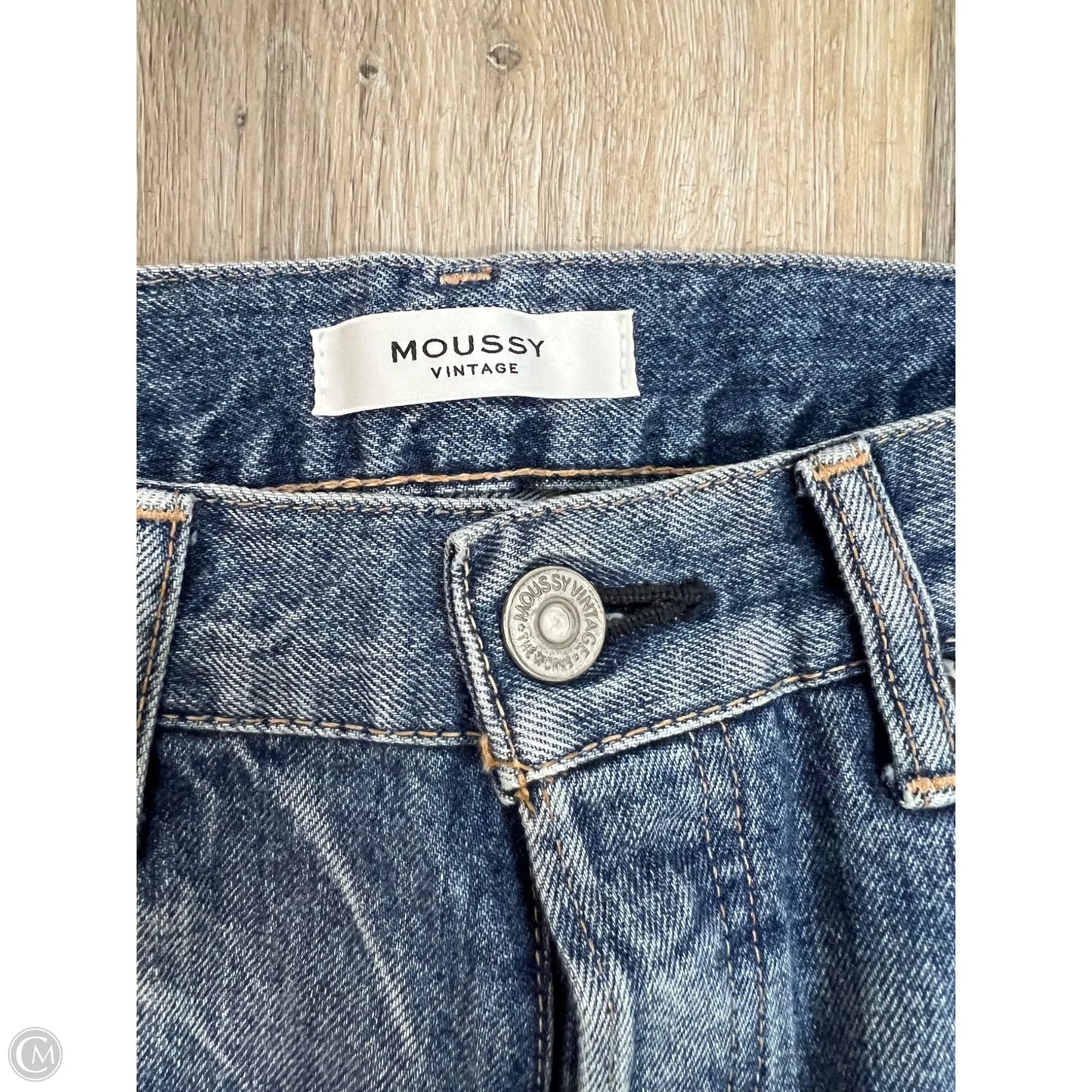 Jeans Straight By Moussy In Blue Denim, Size: 2/26