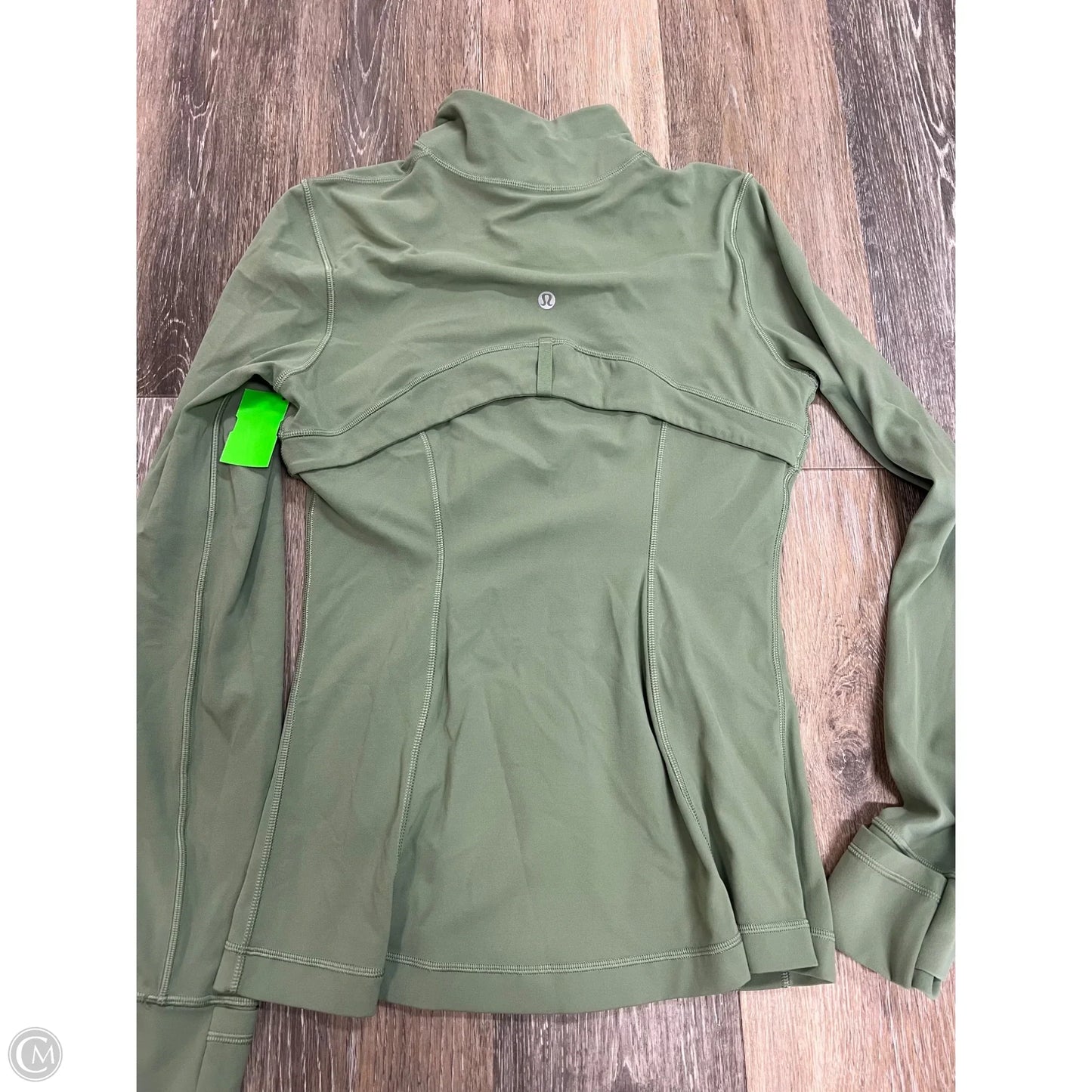 Athletic Jacket By Lululemon In Green, Size: 8