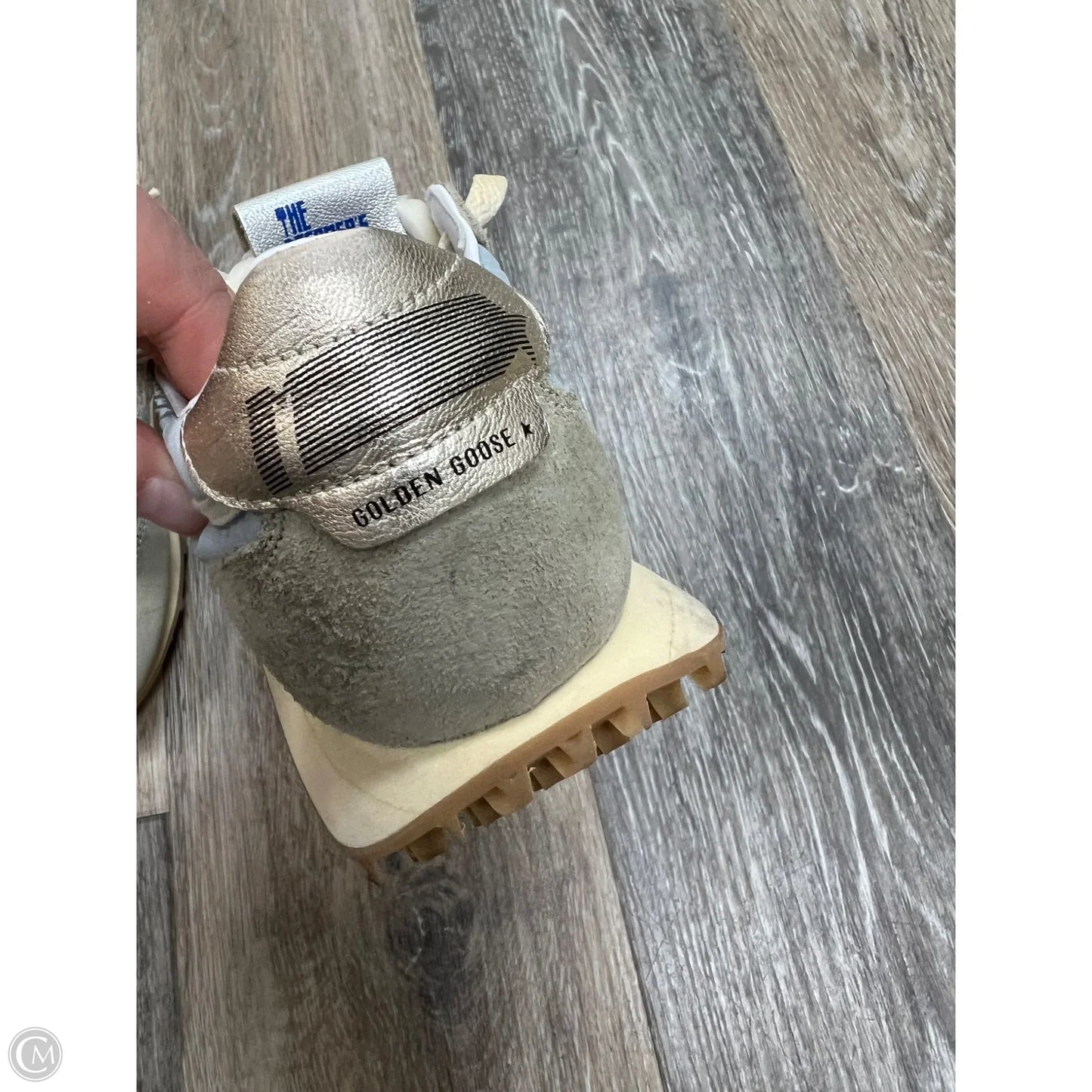 Shoes Luxury Designer By Golden Goose In Blue & Green, Size: 7