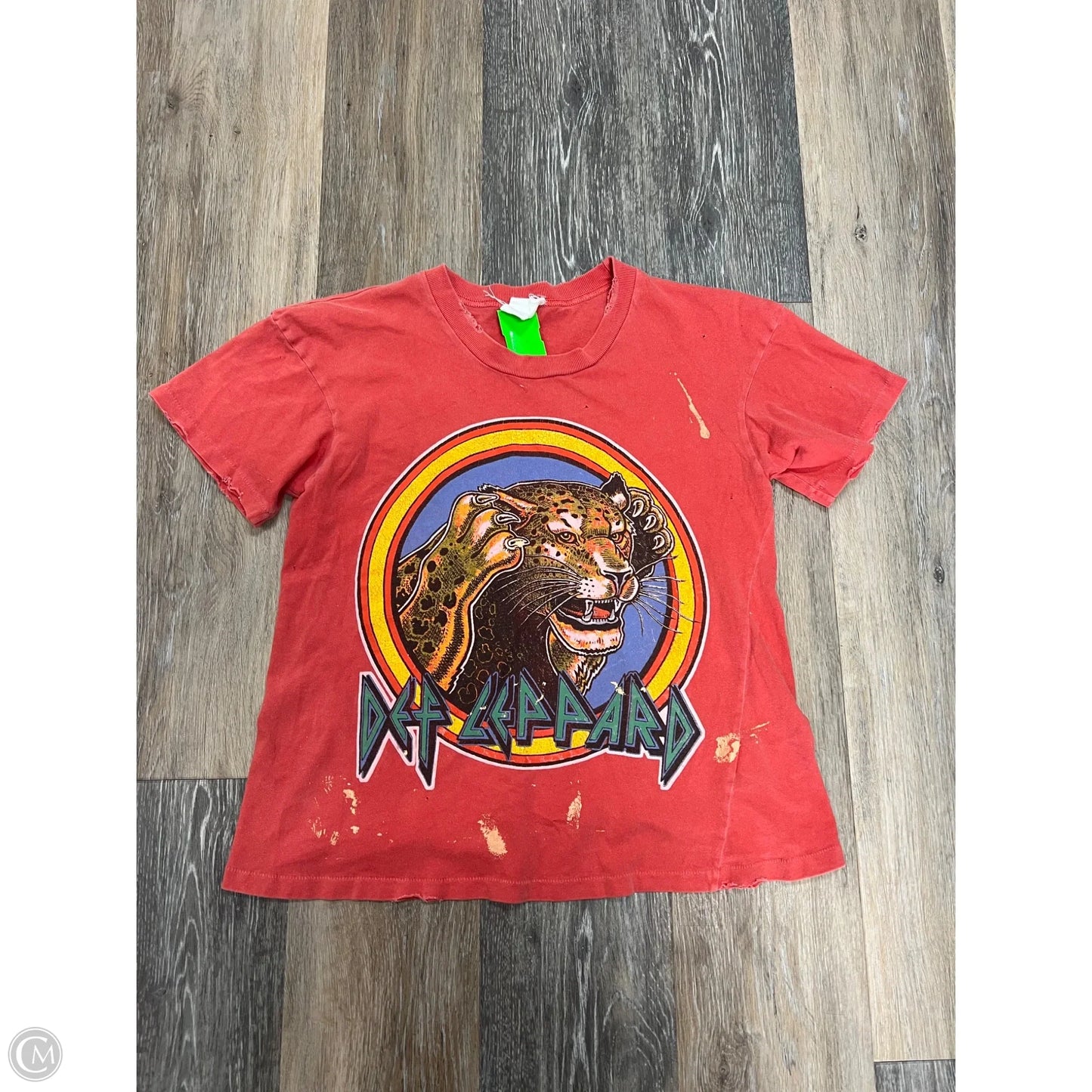 Top Short Sleeve By Made Worn In Orange, Size: S