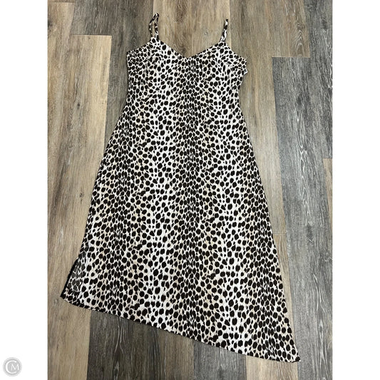 -Dress Party Midi By Club Monaco In Animal Print, Size: 8