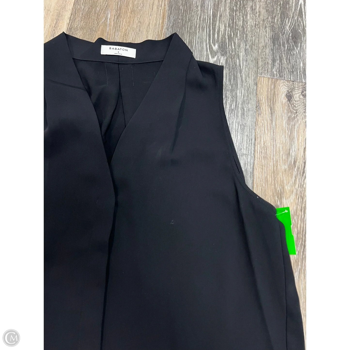 Top Sleeveless By Babaton In Black, Size: S