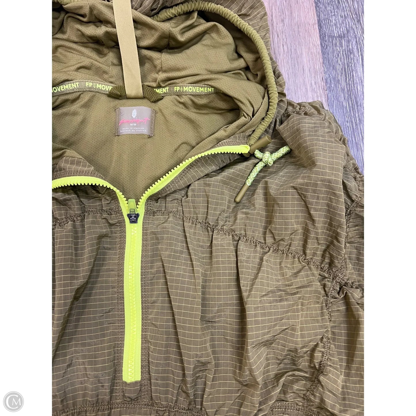 Athletic Jacket By Free People In Green, Size: M