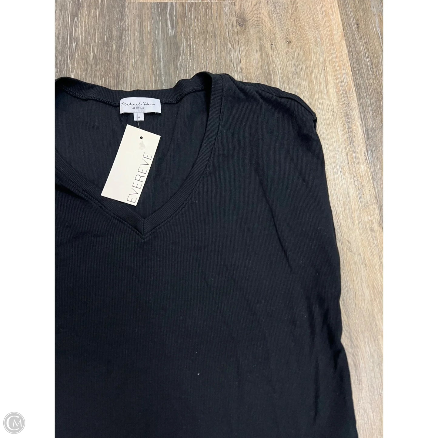 Top Short Sleeve By Michael Stars In Black, Size: M