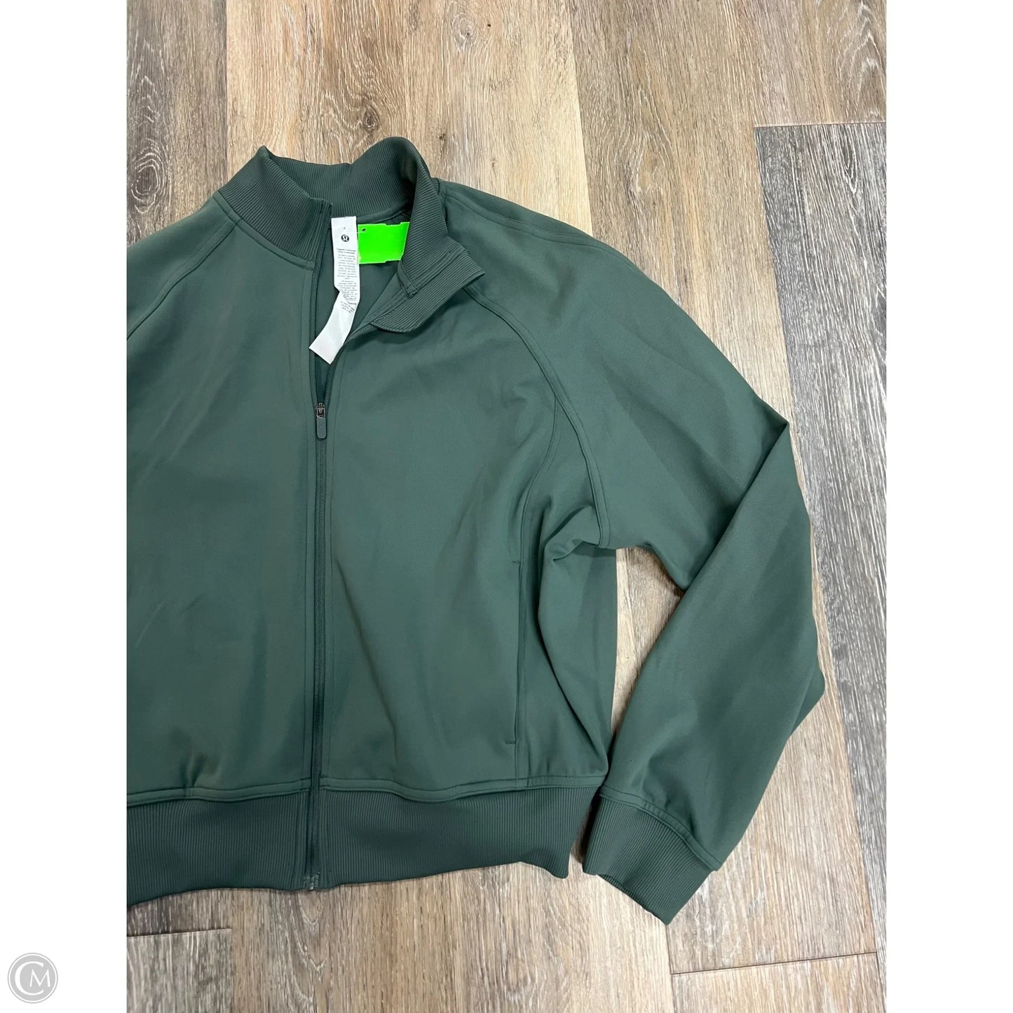 Athletic Jacket By Lululemon In Green, Size: 6