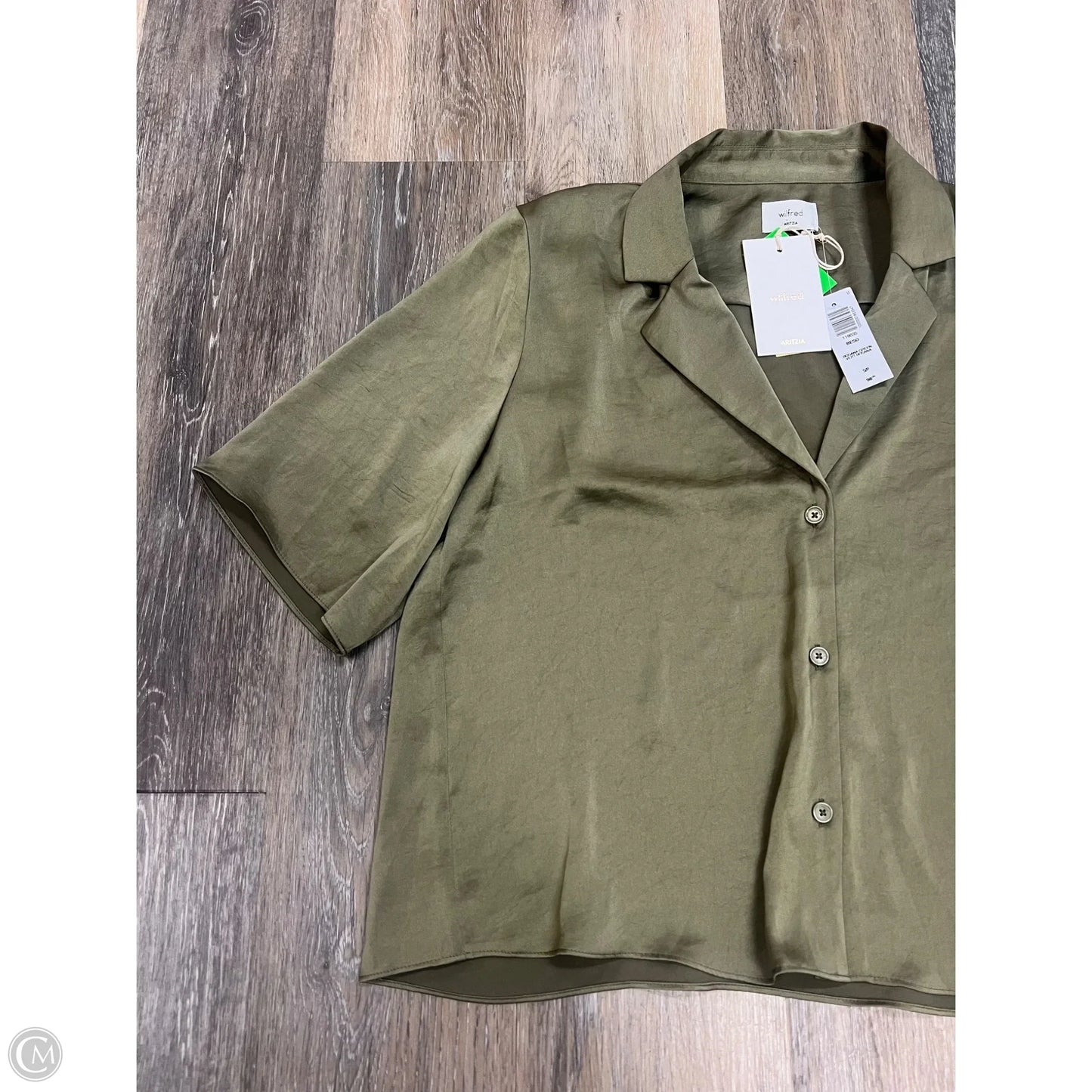 Blouse Short Sleeve By Wilfred In Green, Size: S