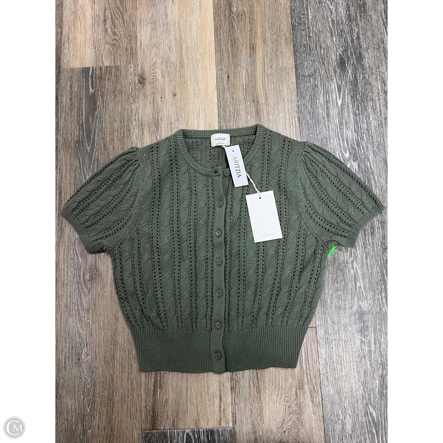 Sweater Short Sleeve By Wilfred In Green, Size: Xs