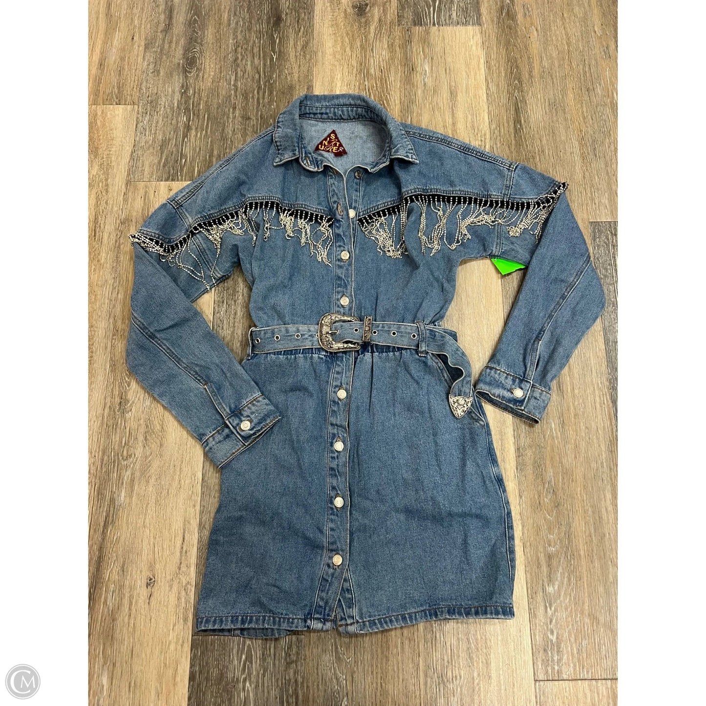 Dress Casual Short By Signature 8 In Blue Denim, Size: S