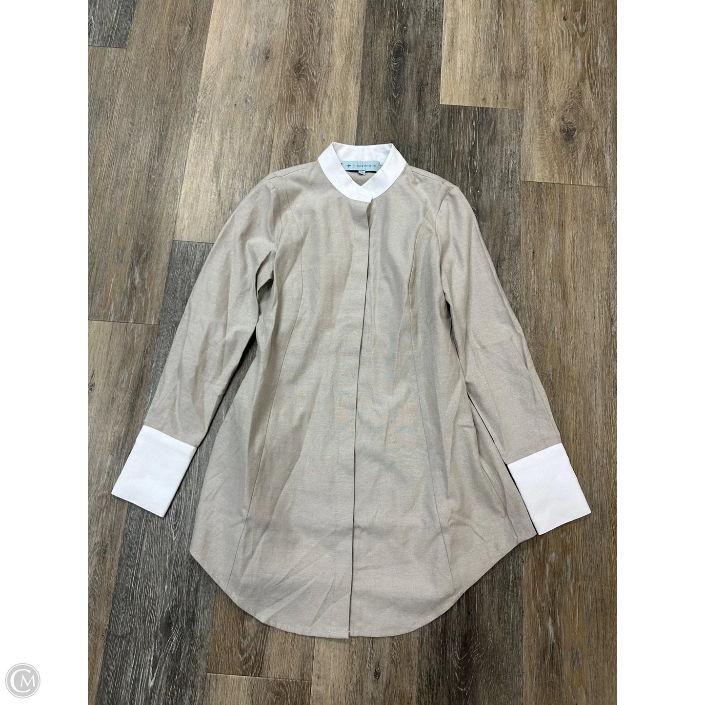 Blouse Long Sleeve By Tuckernuck In Grey, Size: Xs