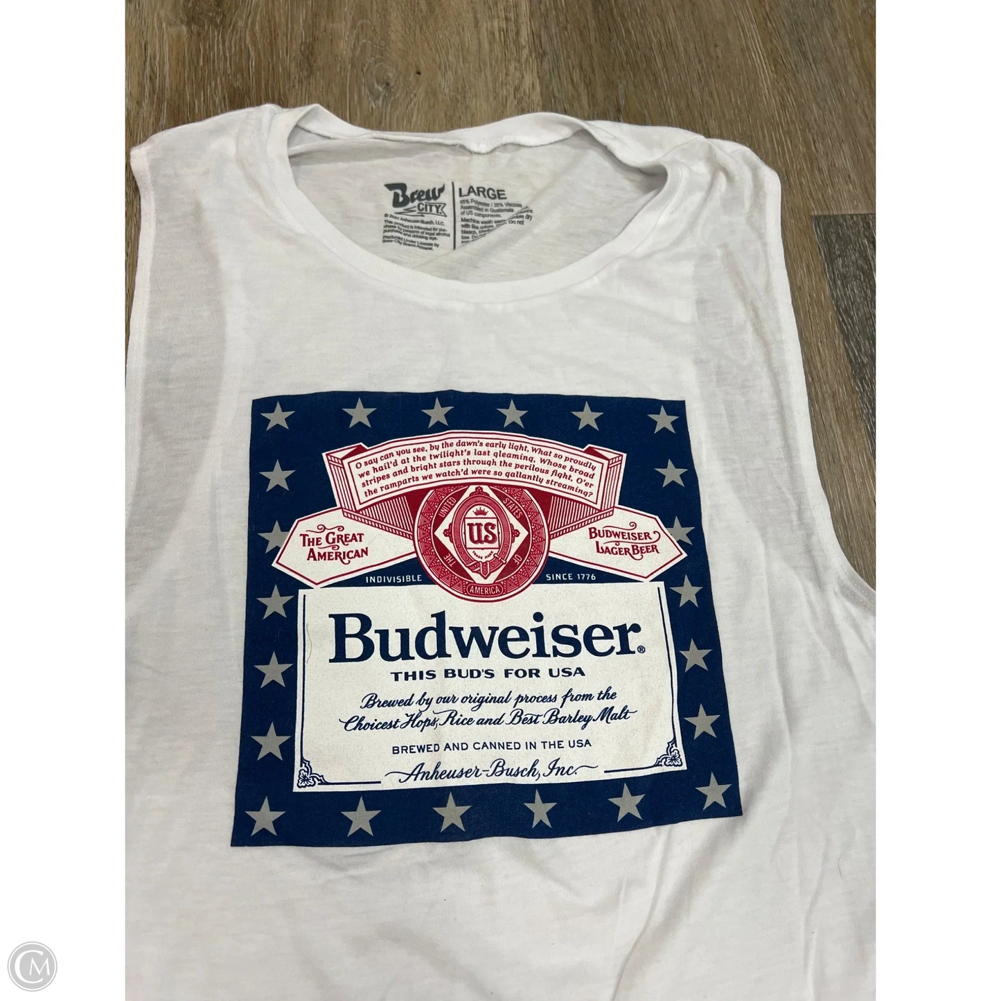 Tank Top By Brew City In White, Size: L