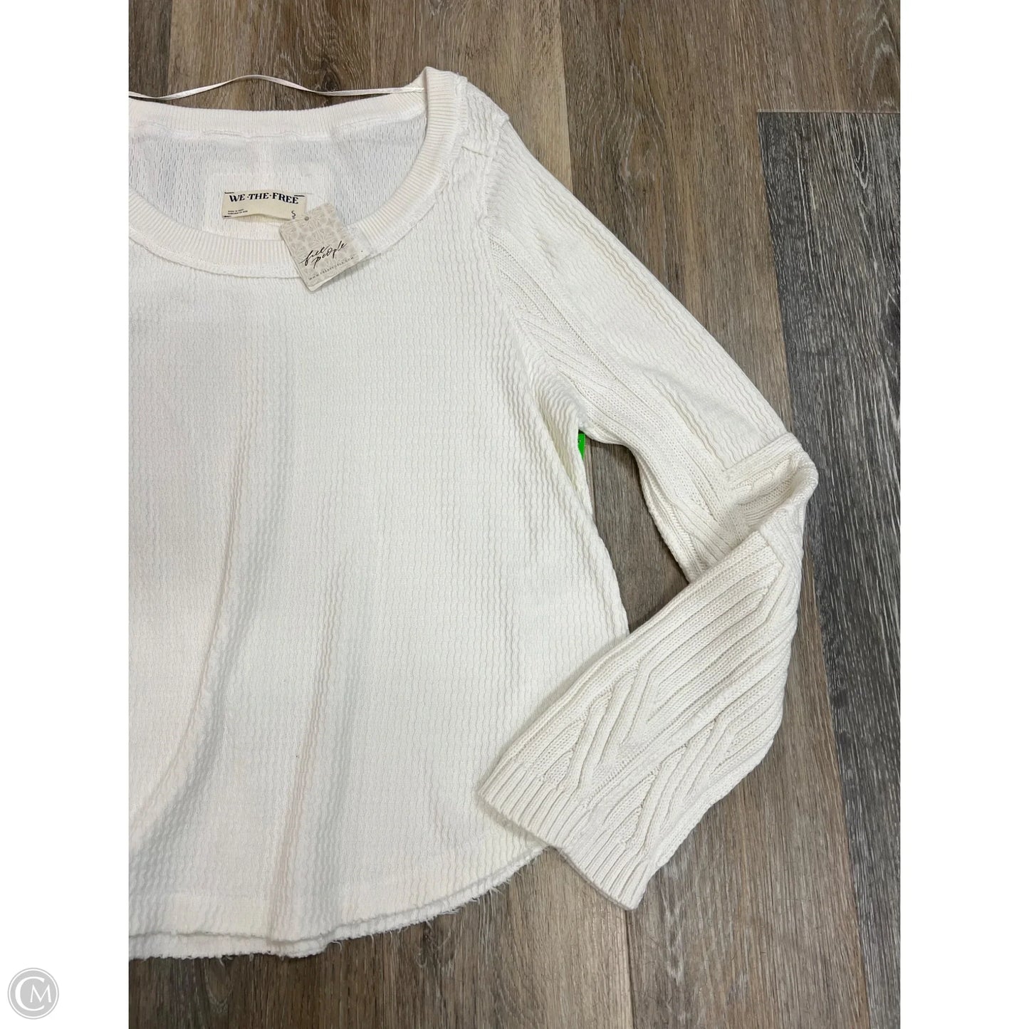 Top Long Sleeve By We The Free In Ivory, Size: S