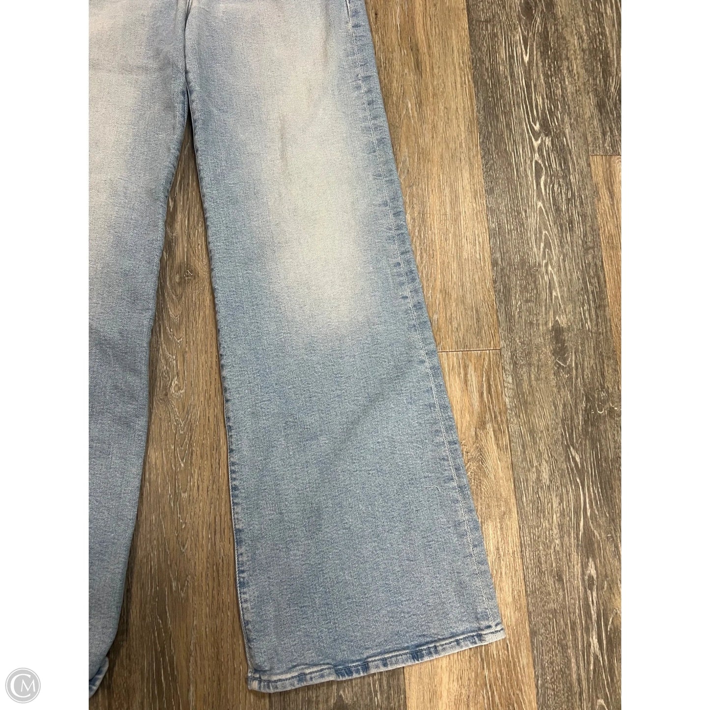 Jeans Wide Leg By Mother In Blue Denim, Size: 8