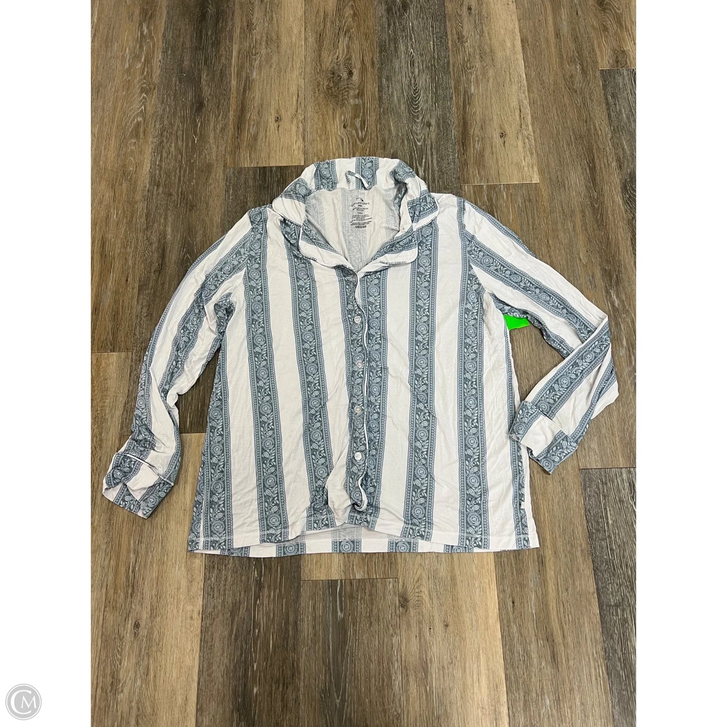 Pajamas 2pc By Goosebumps In Blue & White, Size: L