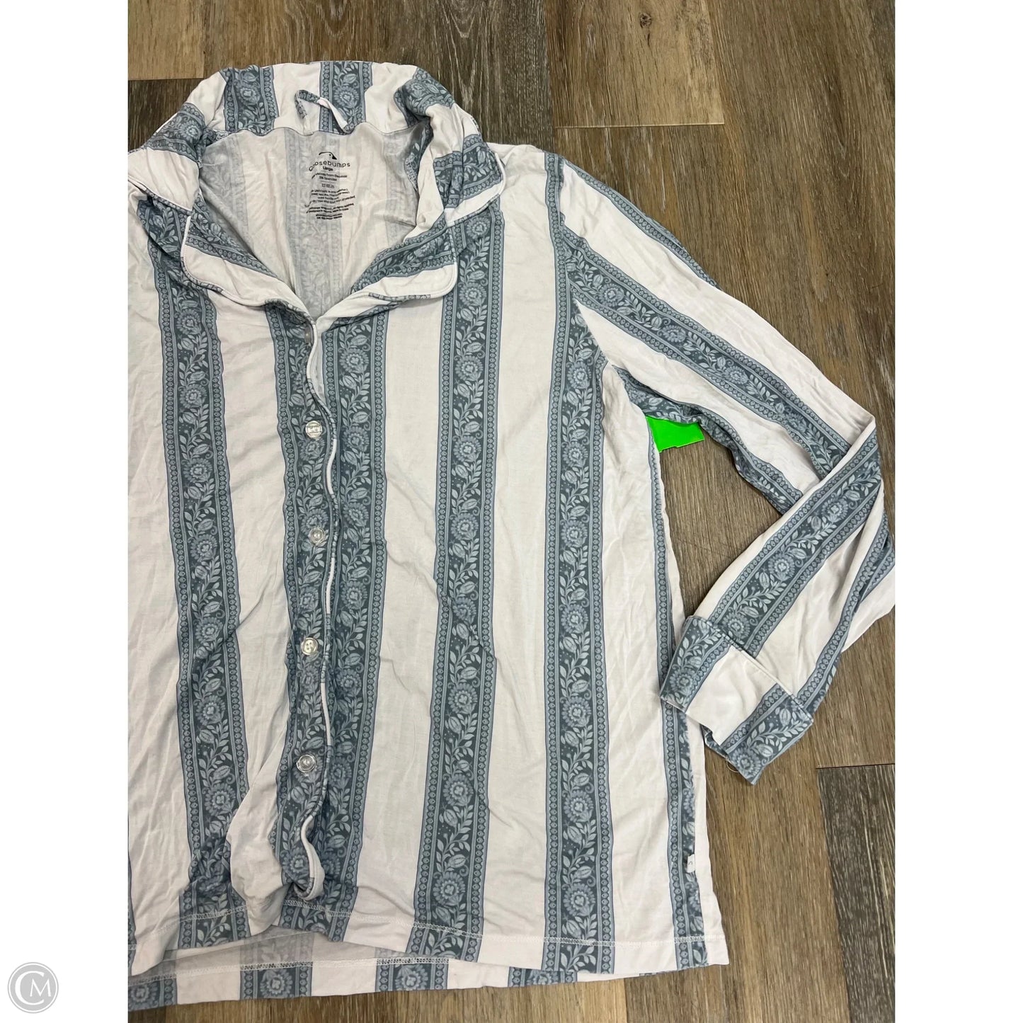 Pajamas 2pc By Goosebumps In Blue & White, Size: L