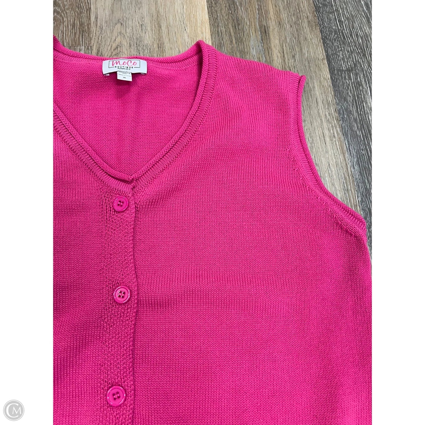 Top Sleeveless By MoCo In Pink, Size: Xl