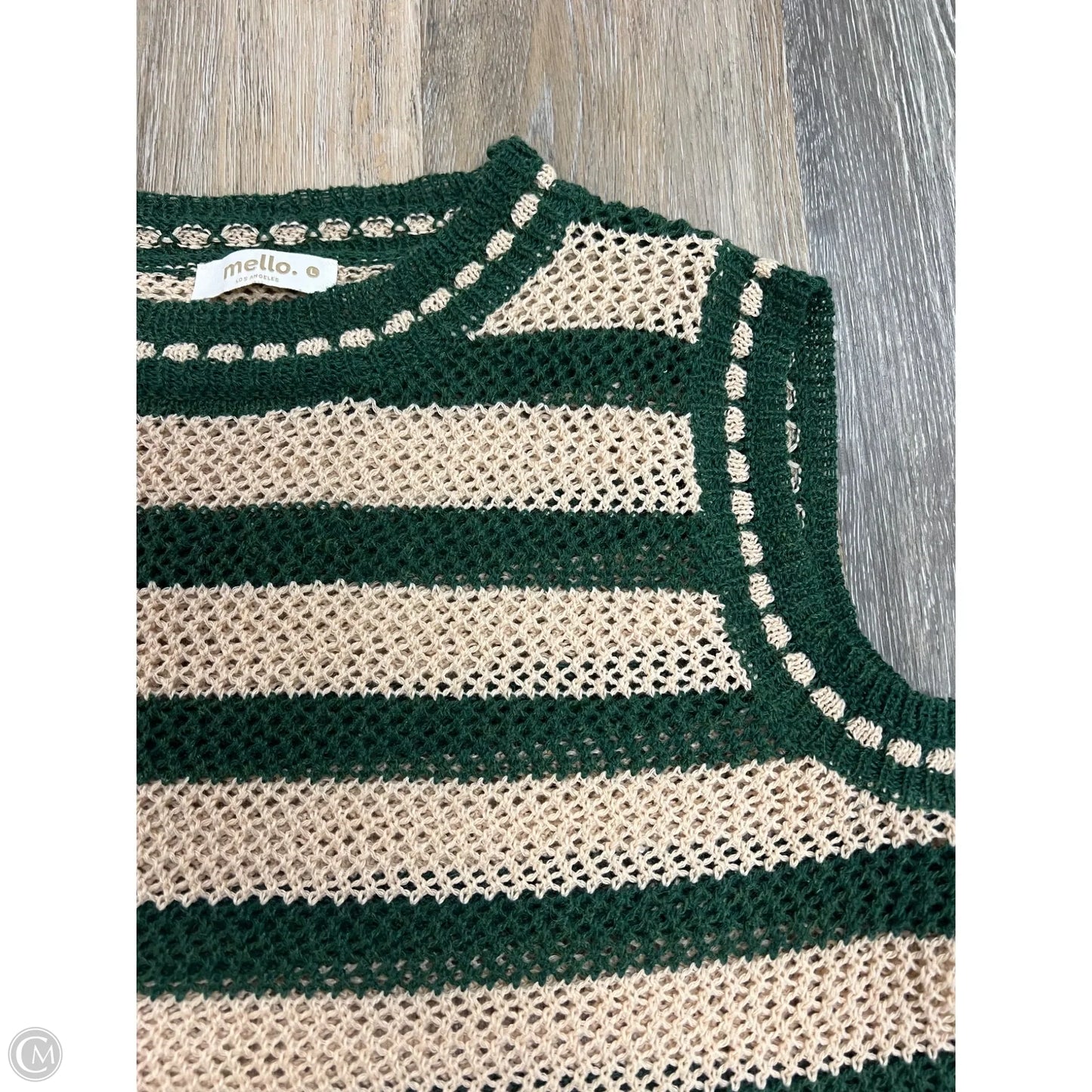 -Tank Top By Mello In Striped Pattern, Size: L