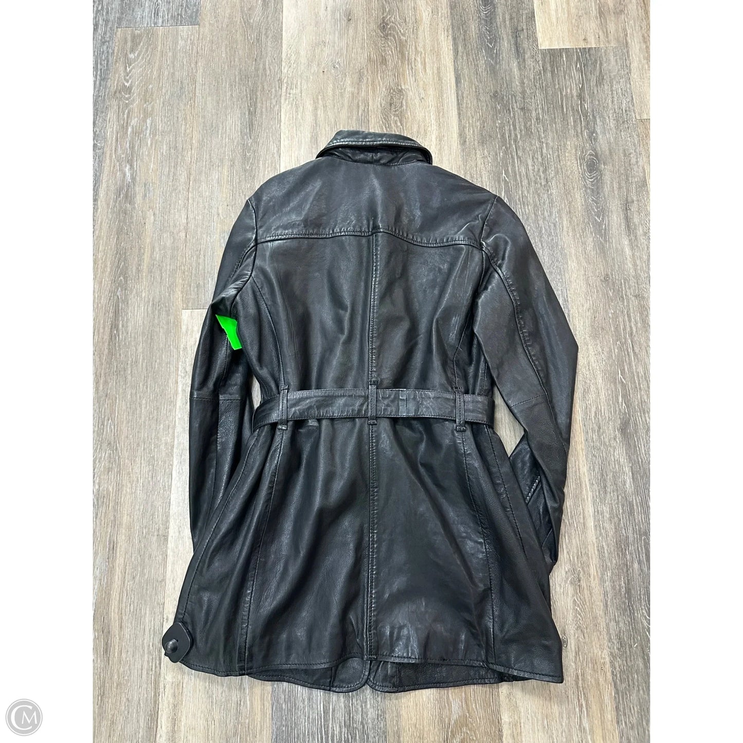 Jacket Leather By Mauritius In Black, Size: 6