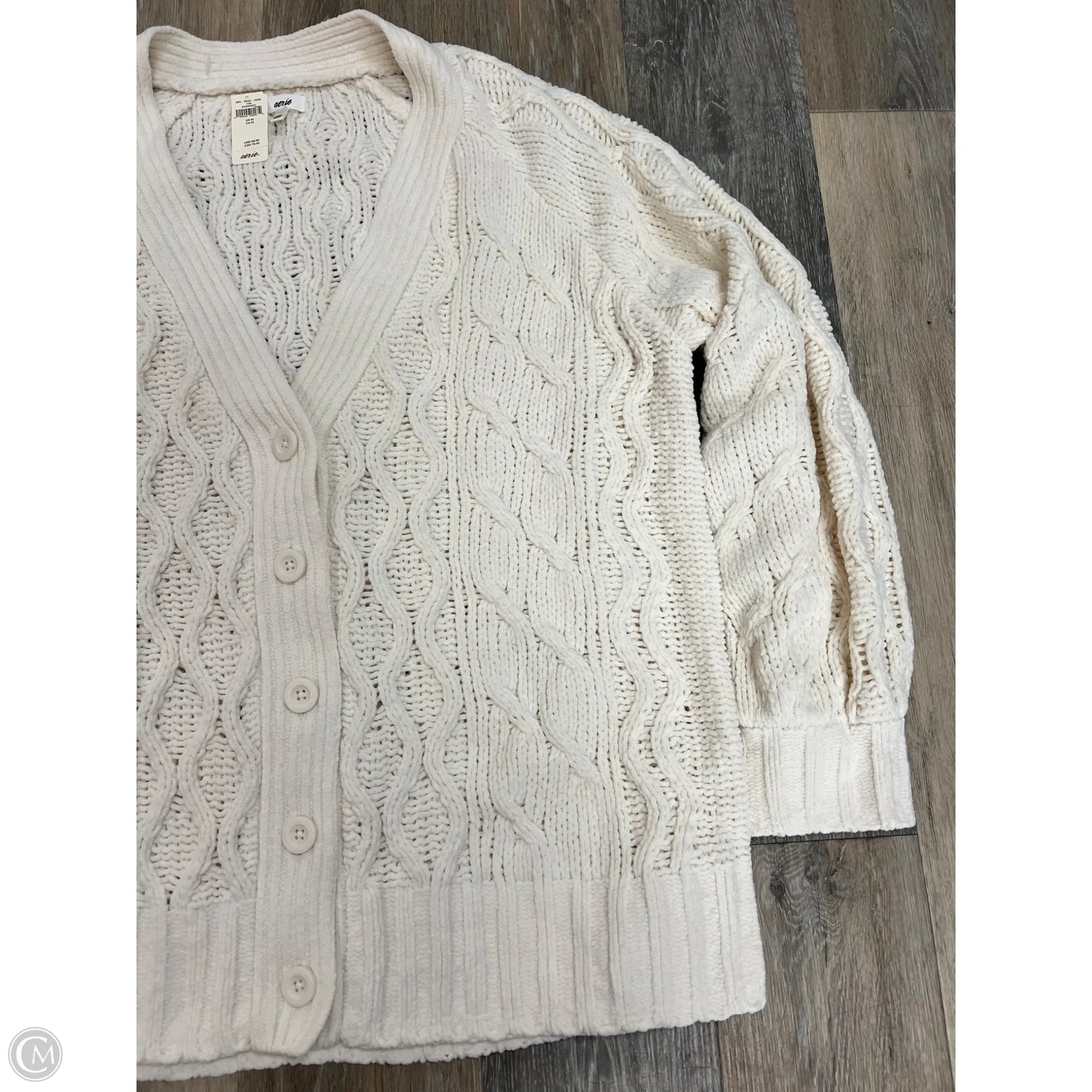 Sweater Cardigan By Aerie In Cream, Size: M