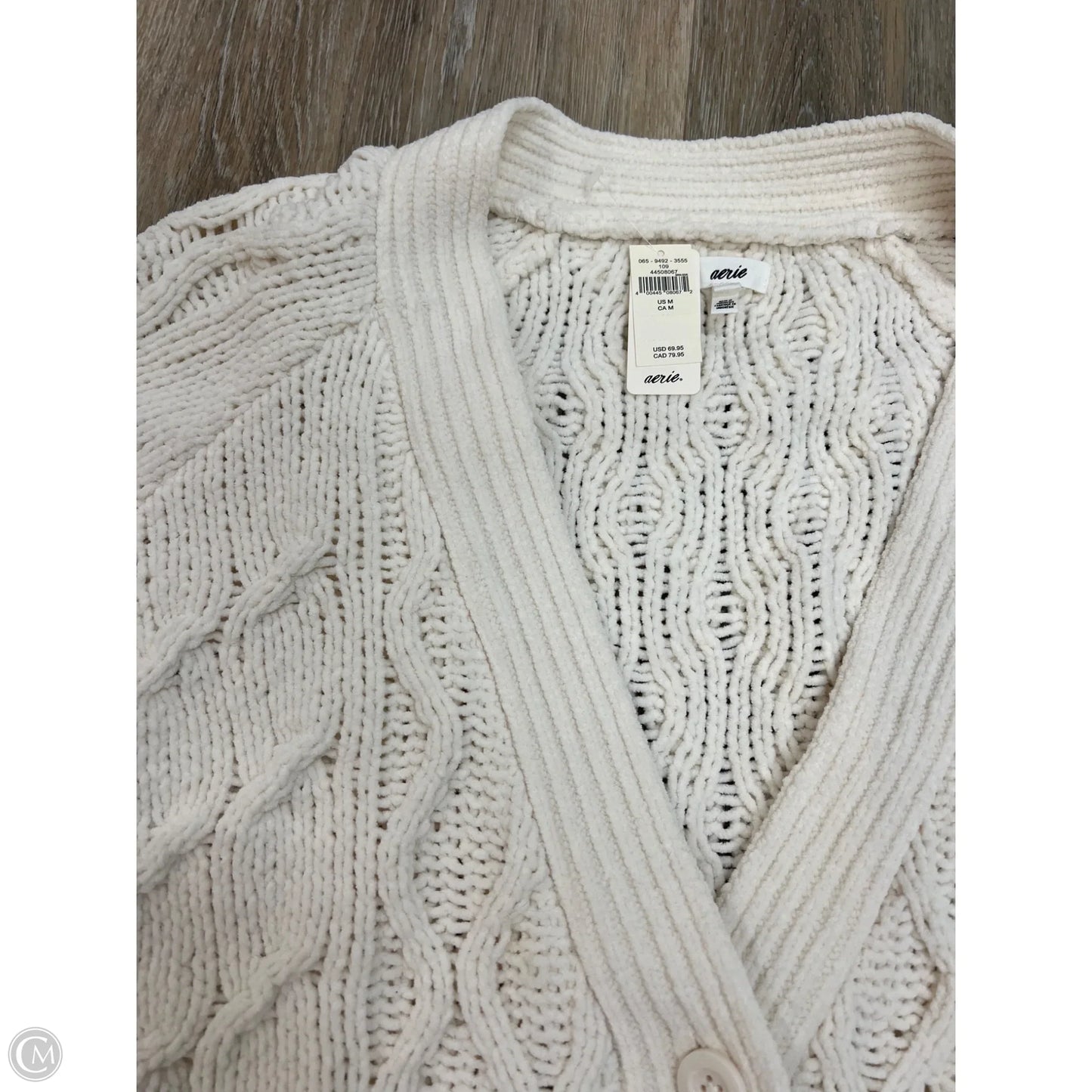 Sweater Cardigan By Aerie In Cream, Size: M