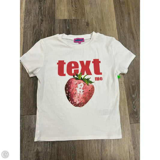 Top Short Sleeve By Edikted In White, Size: S