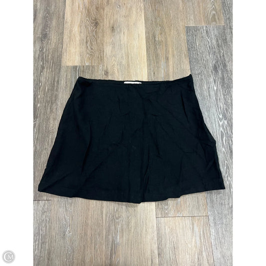 Skort Linen By Abercrombie And Fitch In Black, Size: M