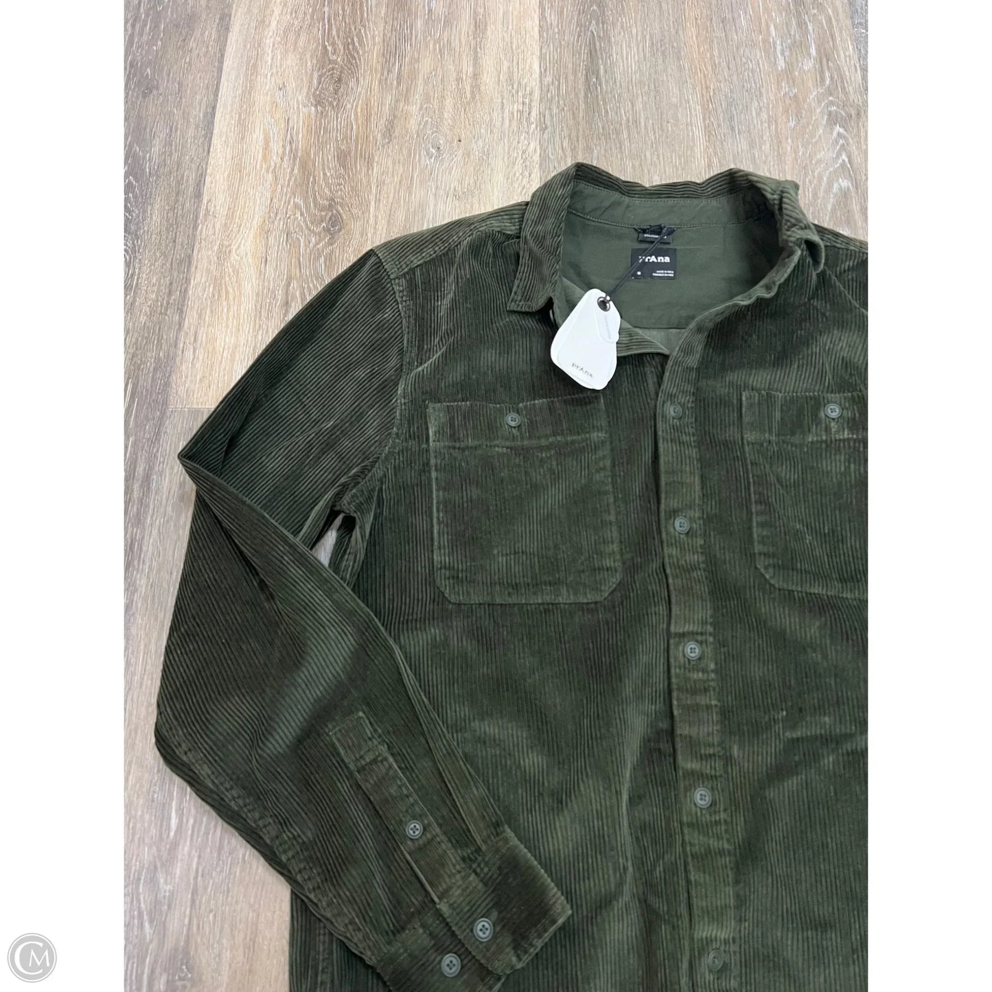 Blouse Long Sleeve By Prana In Green, Size: M (men’s)