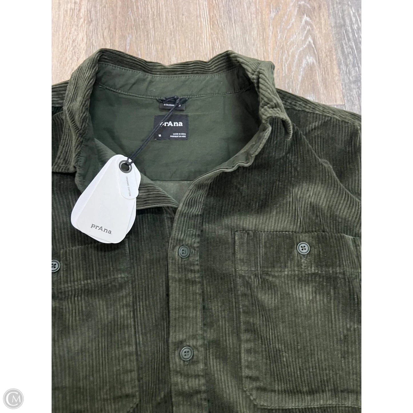 Blouse Long Sleeve By Prana In Green, Size: M (men’s)