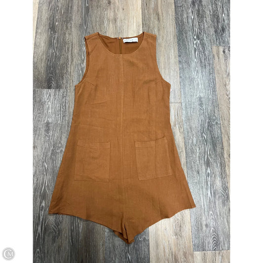 Romper By Petal & Pup In Brown, Size: 2