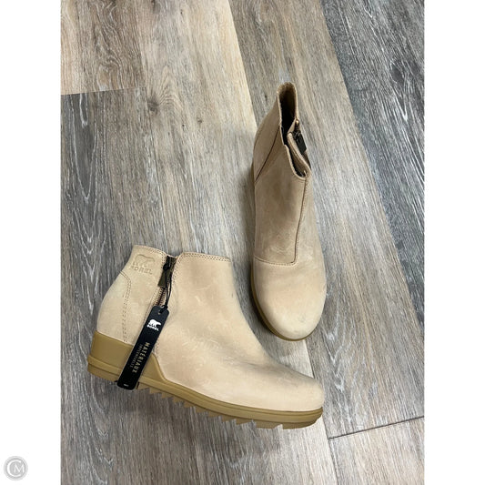 Boots Ankle Heels By Sorel In Tan, Size: 9