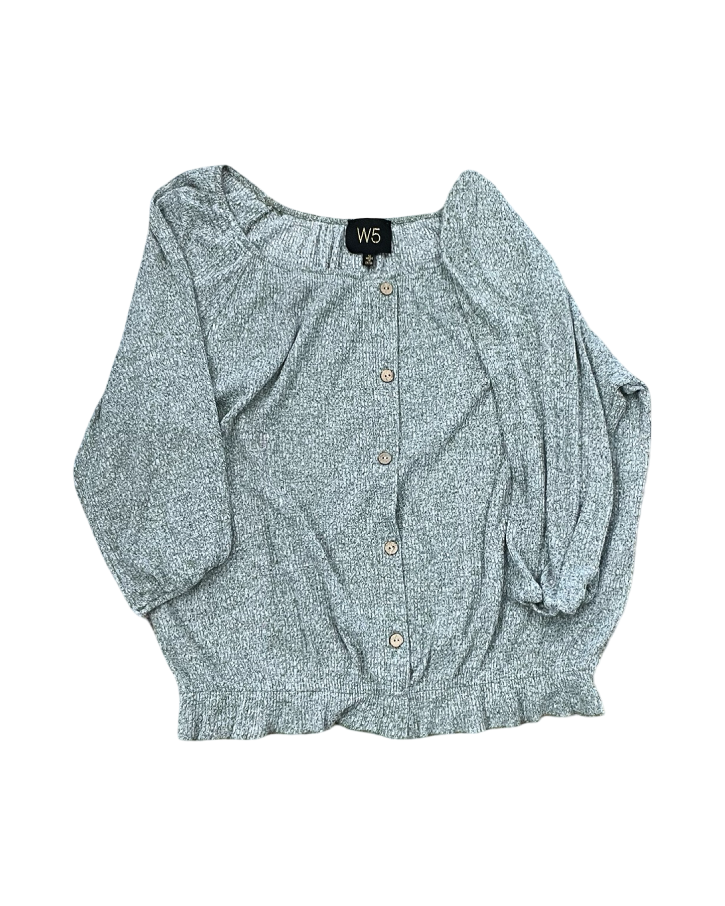 Top Ls By W5 In Green, Size:M