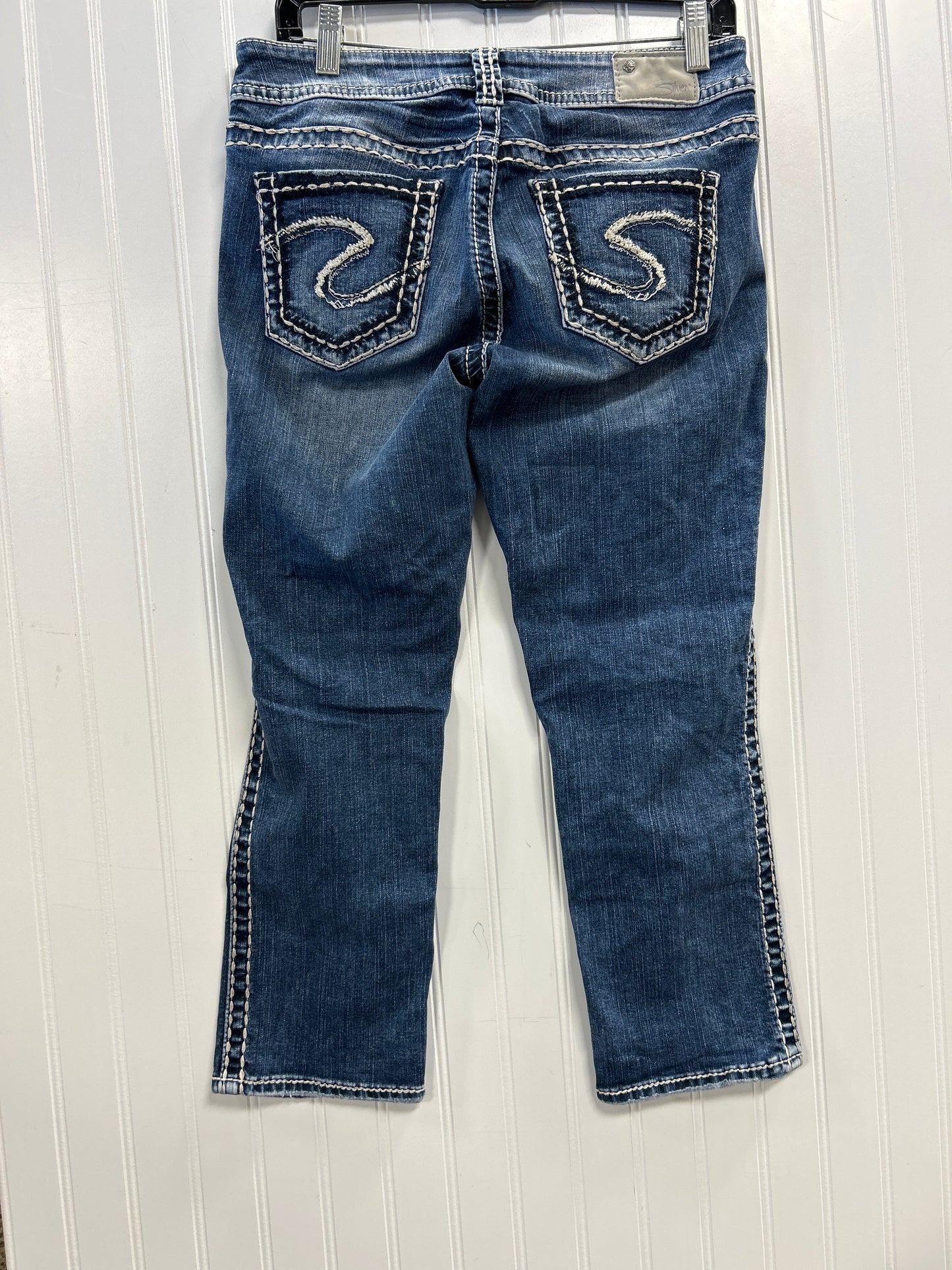 Capris By Silver In Blue Denim, Size:6