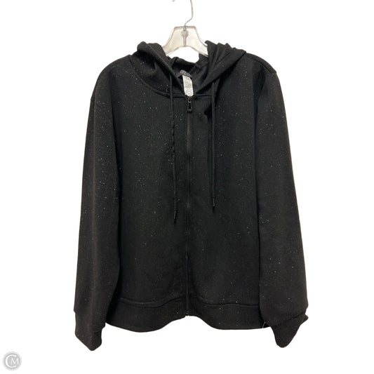 Athletic Sweatshirt Hoodie By Clothes Mentor In Black, Size: 2x