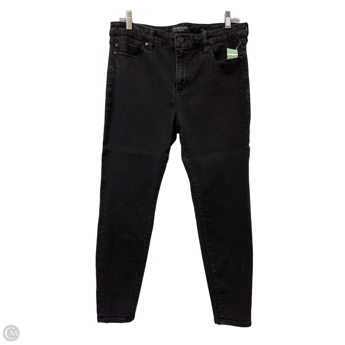 Jeans Skinny By Liverpool In Black, Size: 12