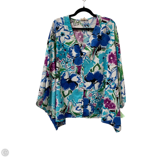Blouse Short Sleeve By Entro In Multi-colored, Size: 1x