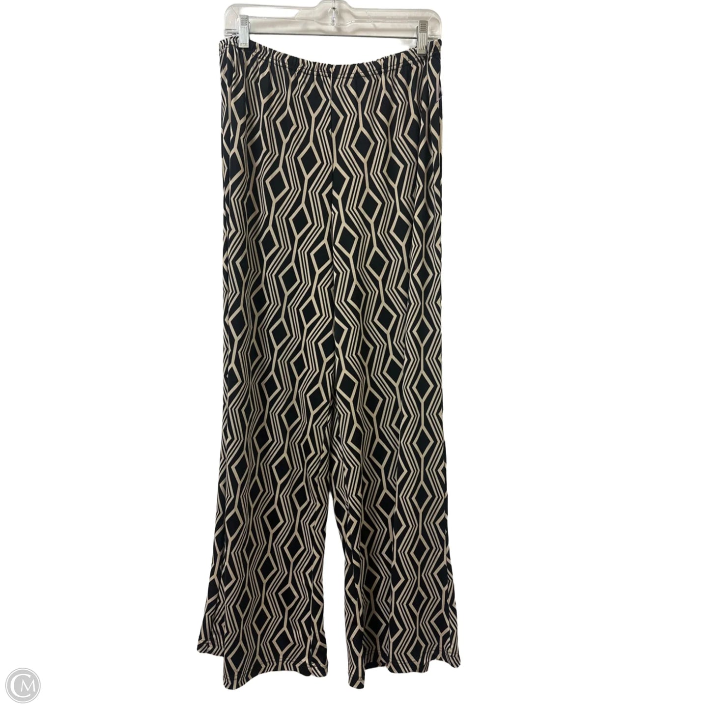Pants Wide Leg By Zac And Rachel In Black & Tan, Size: 12