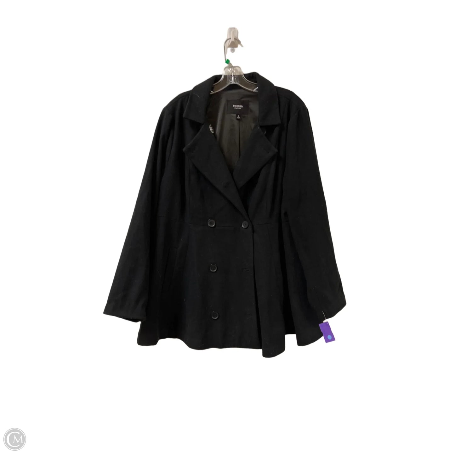 Coat Peacoat By Torrid In Black, Size: 2x