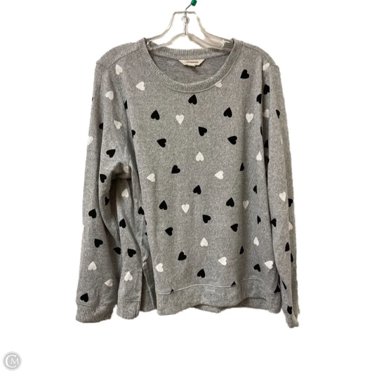 Sweater By Lucky Brand In Grey, Size: Xl