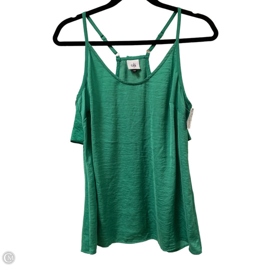 Top Sleeveless By Cabi In Green, Size: S