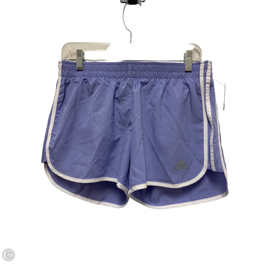 Athletic Shorts By Adidas In Purple, Size: M