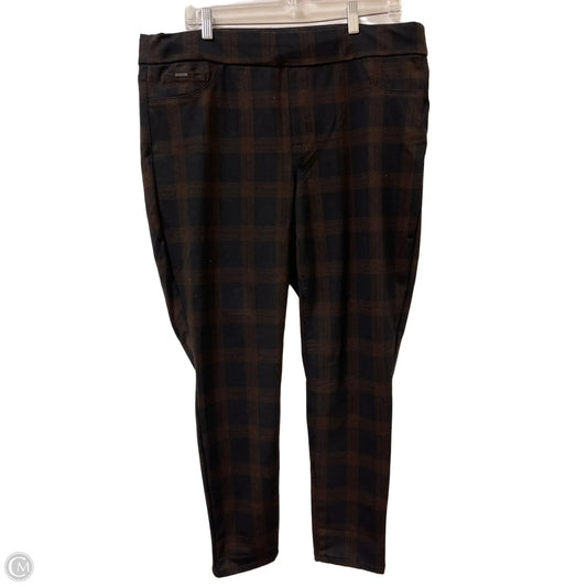 Pants Dress By Nine West In Checkered Pattern, Size: 16
