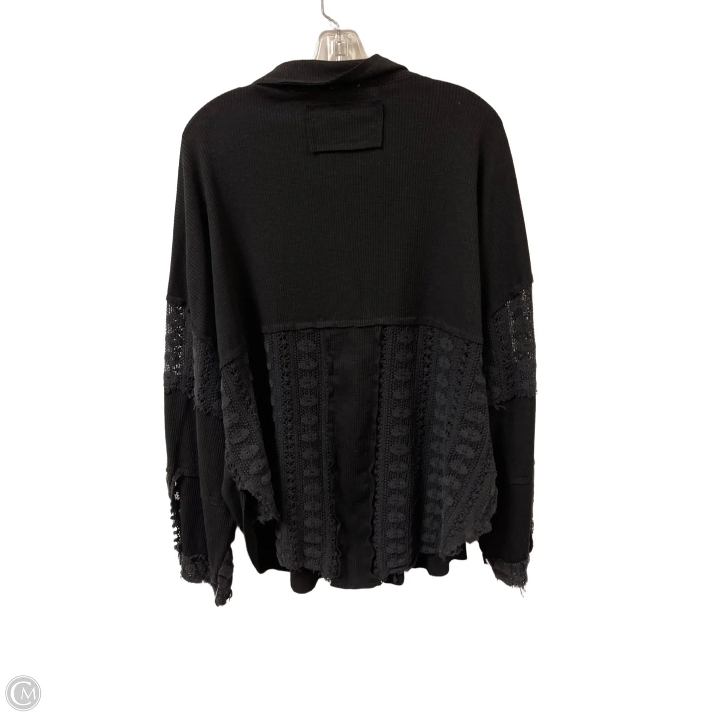 Blouse Long Sleeve By Pol In Black, Size: L
