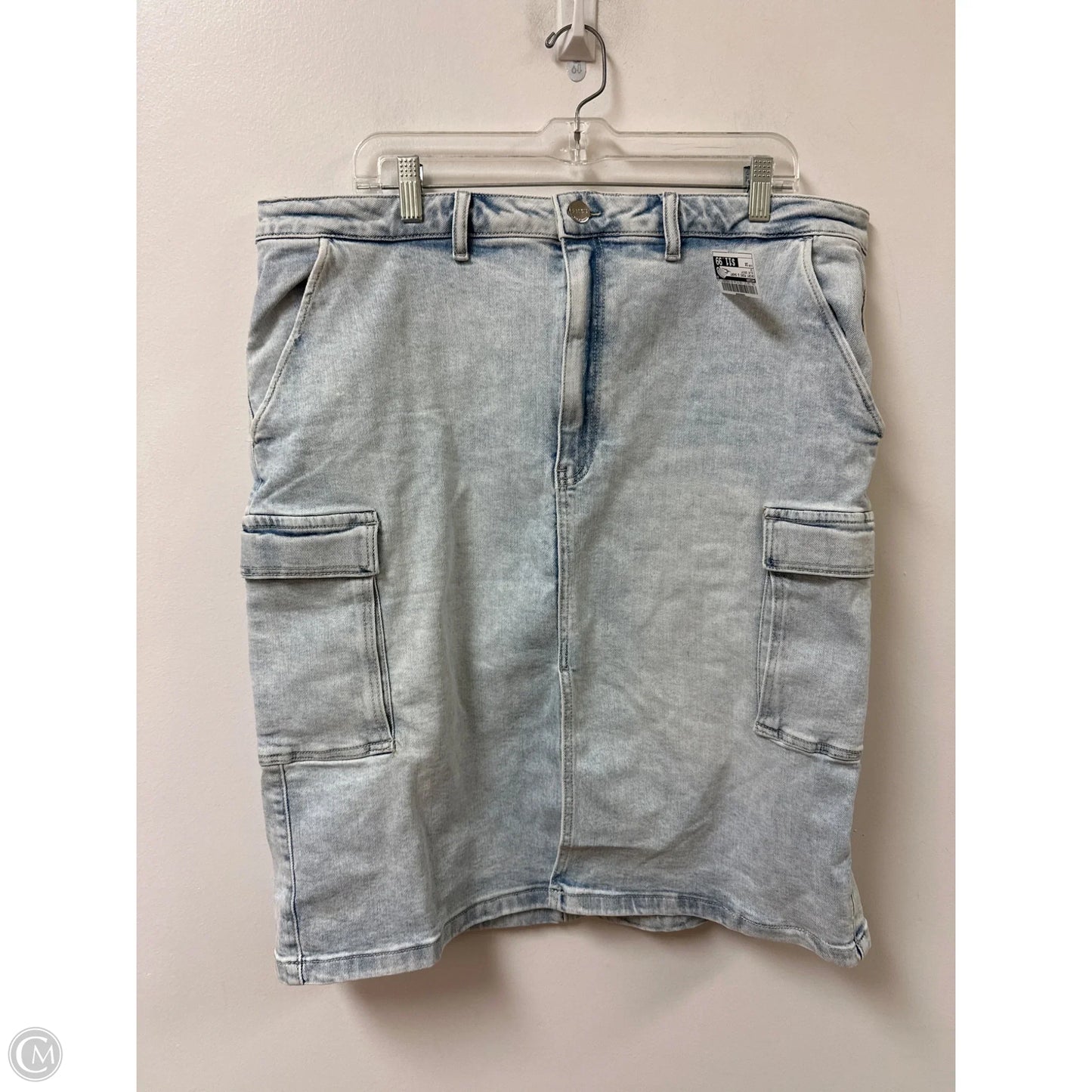 Skirt Mini & Short By Risen In Blue Denim, Size: 3x