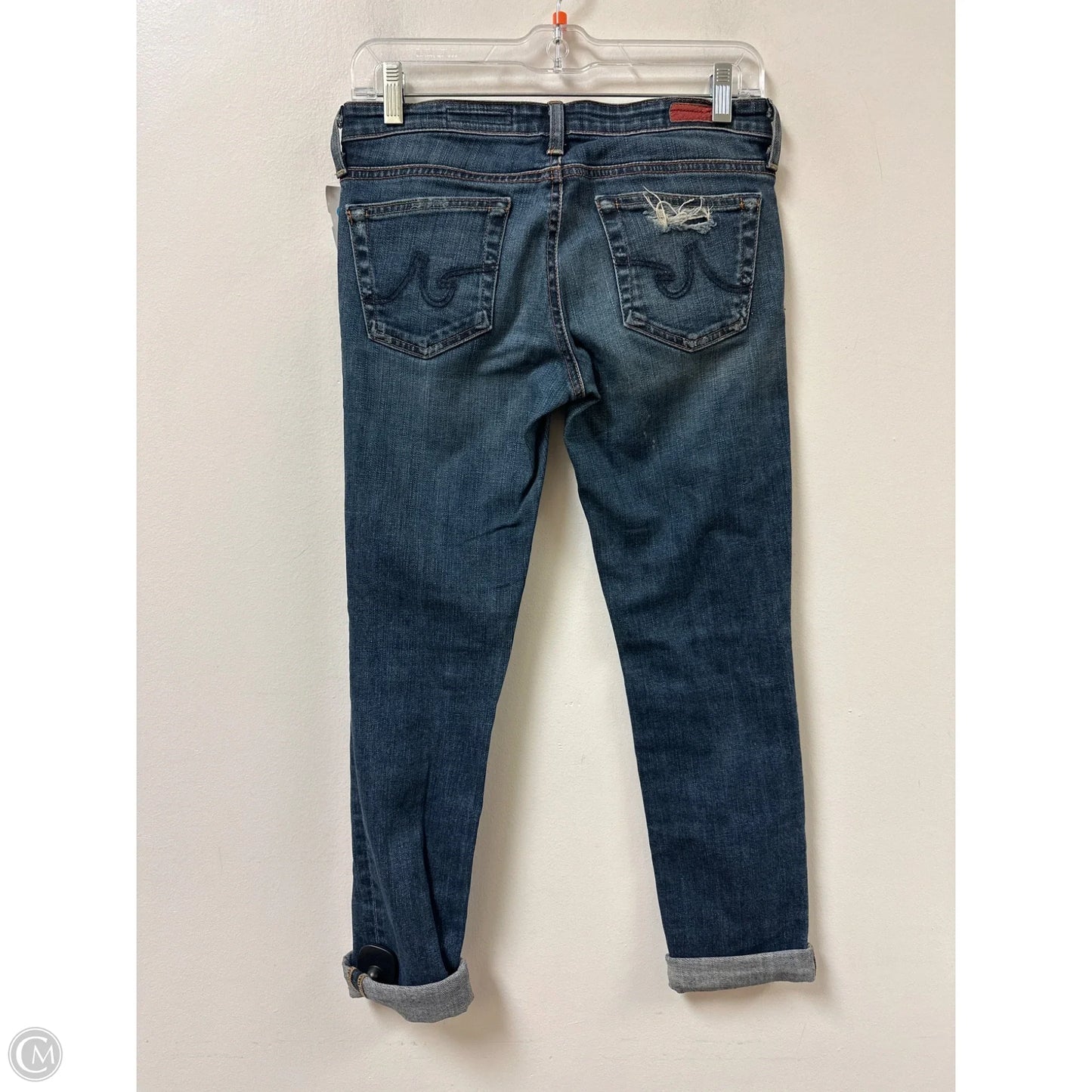 Jeans Cropped By Adriano Goldschmied In Blue Denim, Size: 2